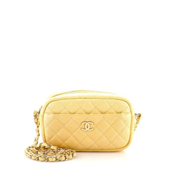 CHANEL Bags Chanel Camera Case Bag Quilted Iridescent Caviar Mini